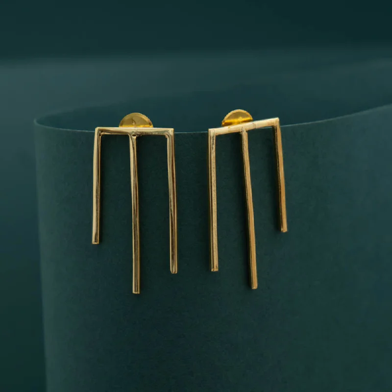 AS101026 - gold plated contemporary earrings