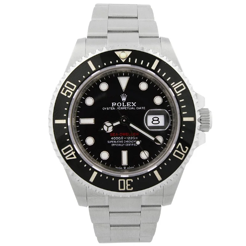 Rolex Sea-Dweller 43mm Stainless Steel Black Dot Dial Watch Reference #: 126600