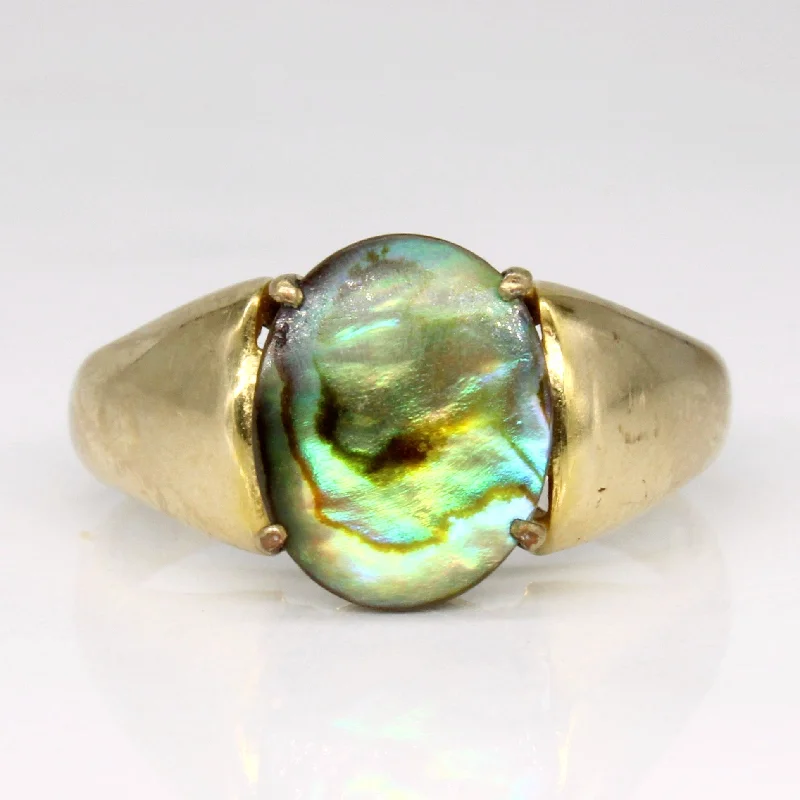 Abalone Shell Ring | 1.00ct | SZ 6.25 |