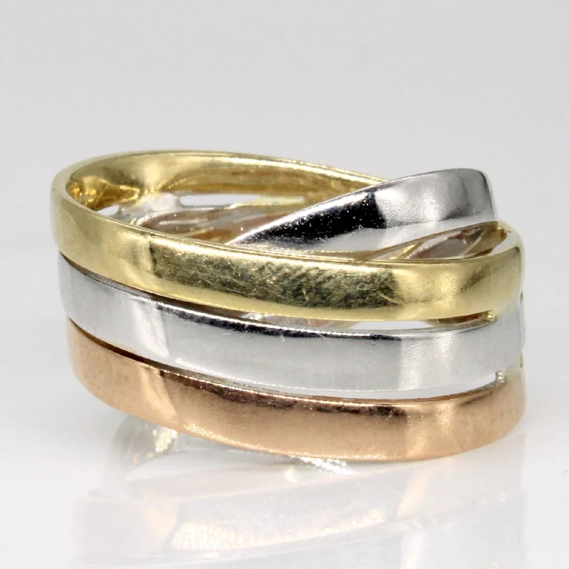 10k Tri Tone Gold Ring | SZ 6.75 |