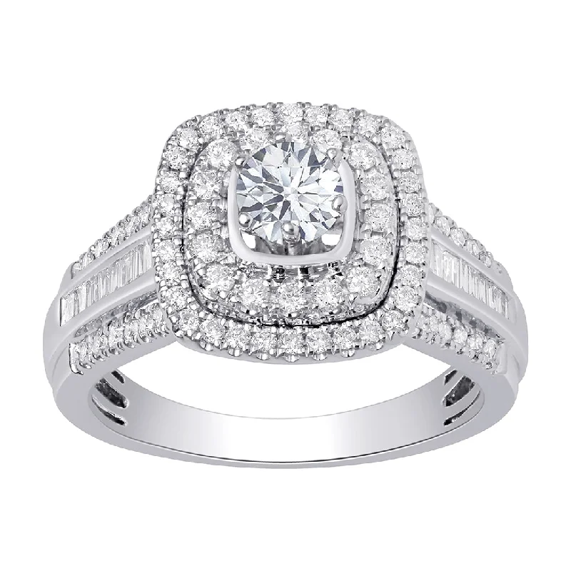 18ct White Gold 1.03ct Diamond Ring