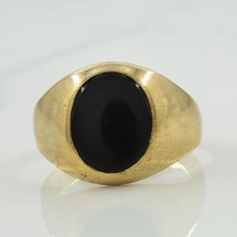 Black Onyx Ring | 2.40ct | SZ 9.75 |