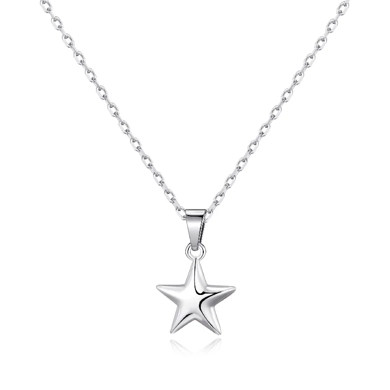 Sterling Silver Star Pendant Necklace