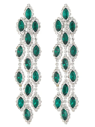 Rhinestone Marquise Earrings