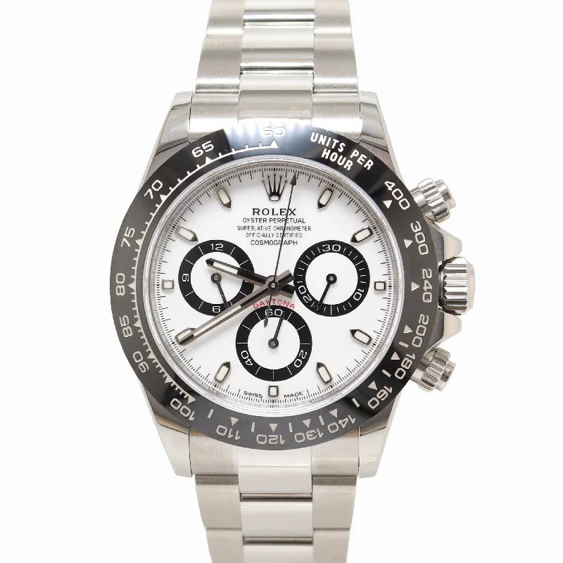 Rolex Daytona 40mm Stainless Steel White Chronograph Dial Watch Reference #: 116500LN