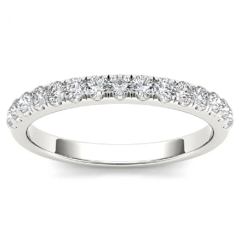 De Couer 10k White Gold 1/3ct TDW Wedding Band - White H-I