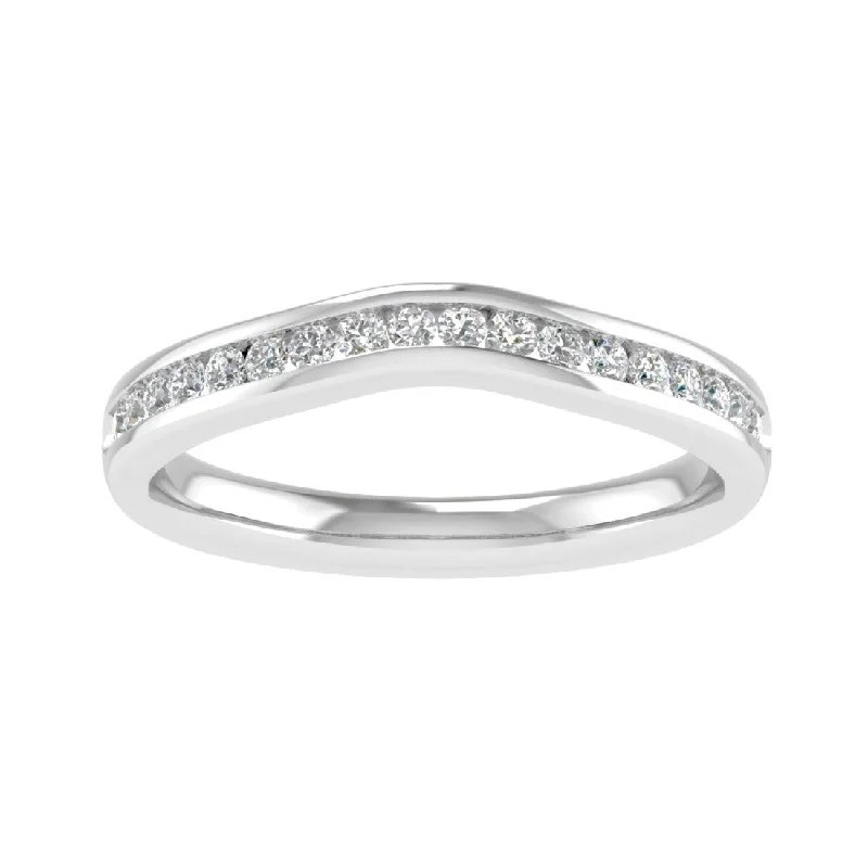 18ct White Gold 0.22ct Brilliant Claw Eternity Ring