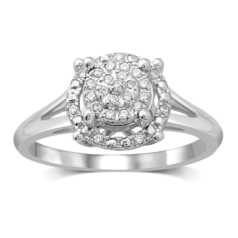 Martina 9ct White Gold & 0.10ct Diamond Solitaire Ring