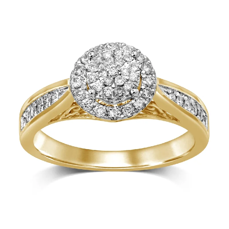 Martina 9ct Yellow Gold 0.33ct Diamond Ring