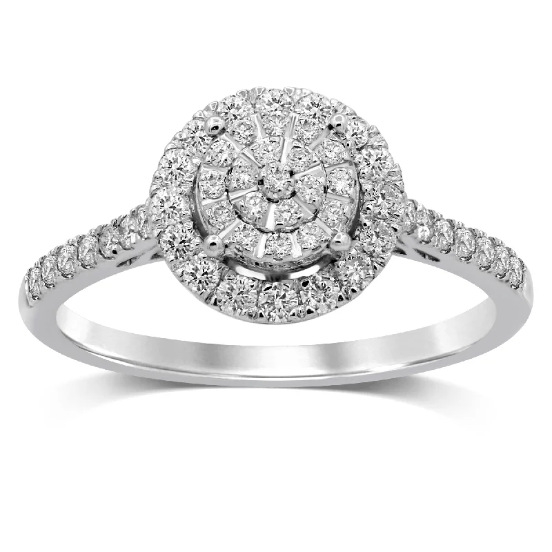 Martina 9ct White Gold 0.50ct Diamond Ring