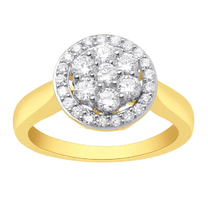 18ct Yellow Gold 0.75ct Diamond Ring