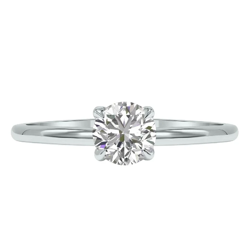 Marquee Lab Grown 3/4 Carat Diamond Solitaire Ring in 14K White Gold (F-G Color, VVS1-VVS2 Clarity)