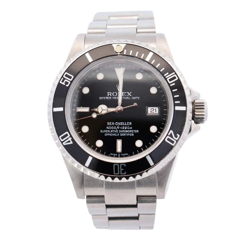 Rolex Sea-Dweller 40mm Black Dot Dial Watch Ref #16600