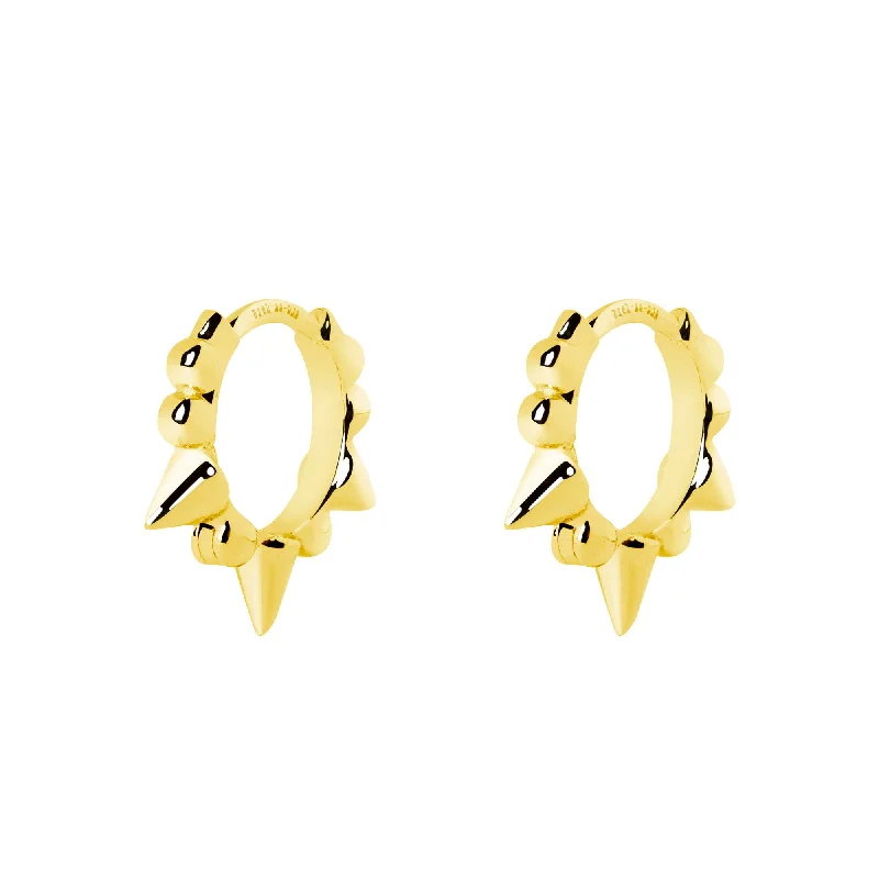 Single Rolling Gold Earrings