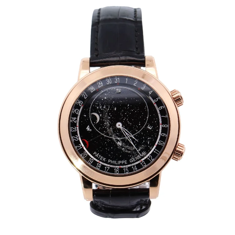 Patek Philippe Celestial Rose Gold 44mm Black Sky Dial Watch Reference# 6102R