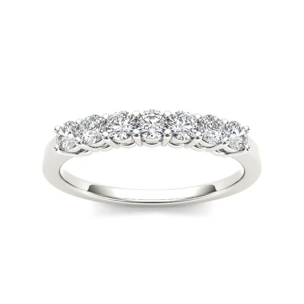 De Couer 14k White Gold 5/8ct TDW Diamond Wedding Band - White H-I