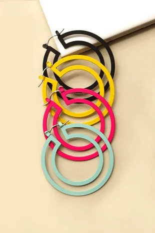 Cut Out Hoops Earrings