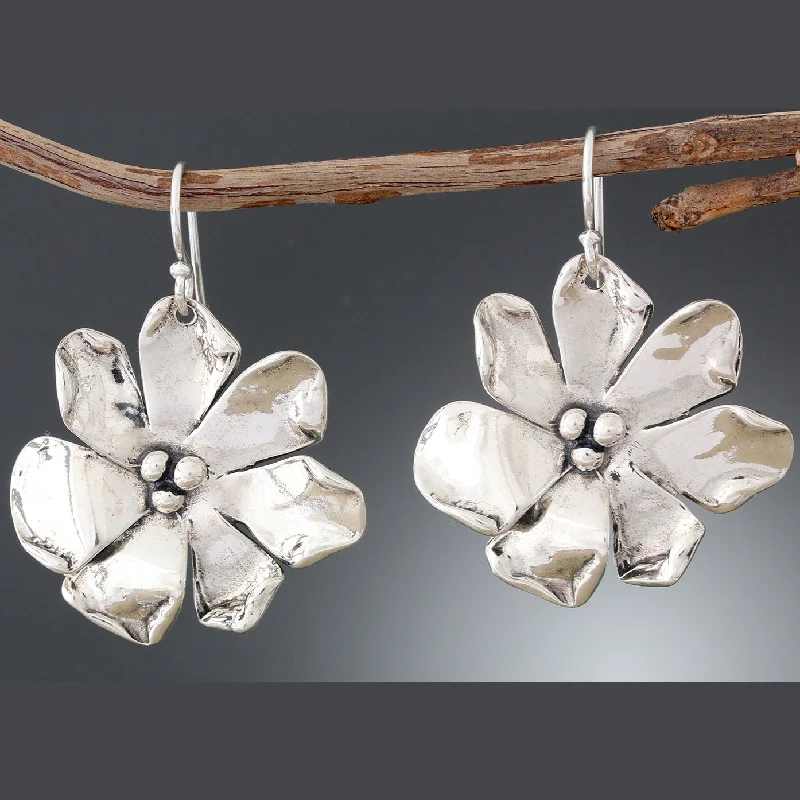 Sterling Silver Windflower Earrings