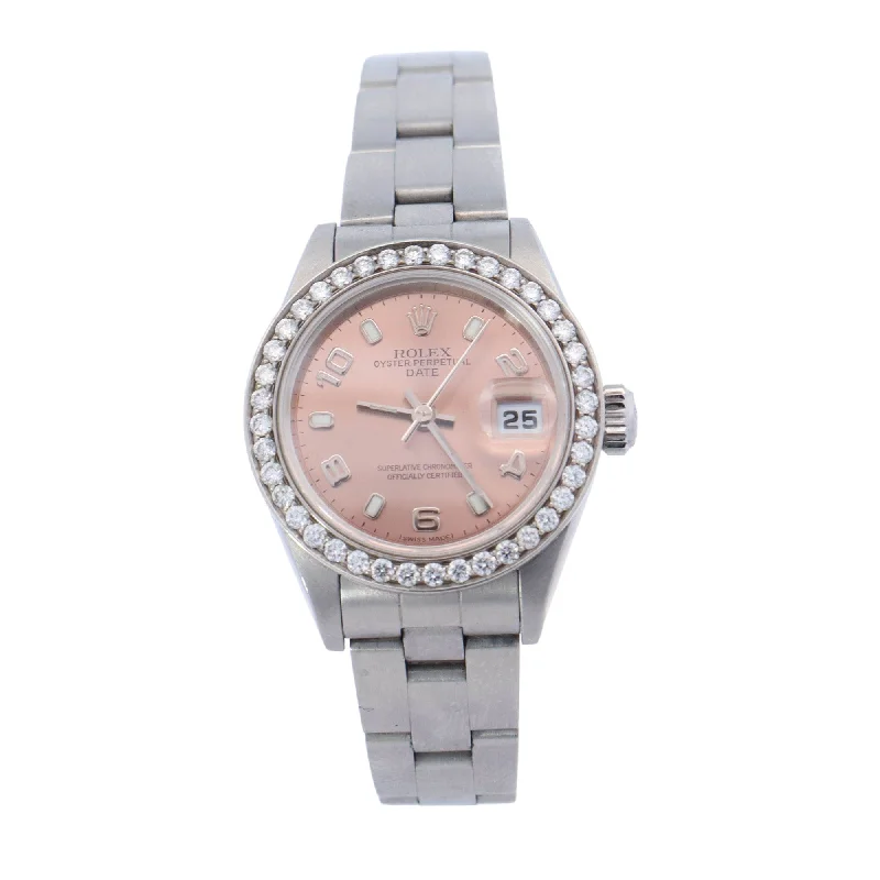 Rolex Oyster Perpetual Date 26mm Salmon Dial Watch Reference #: 79190