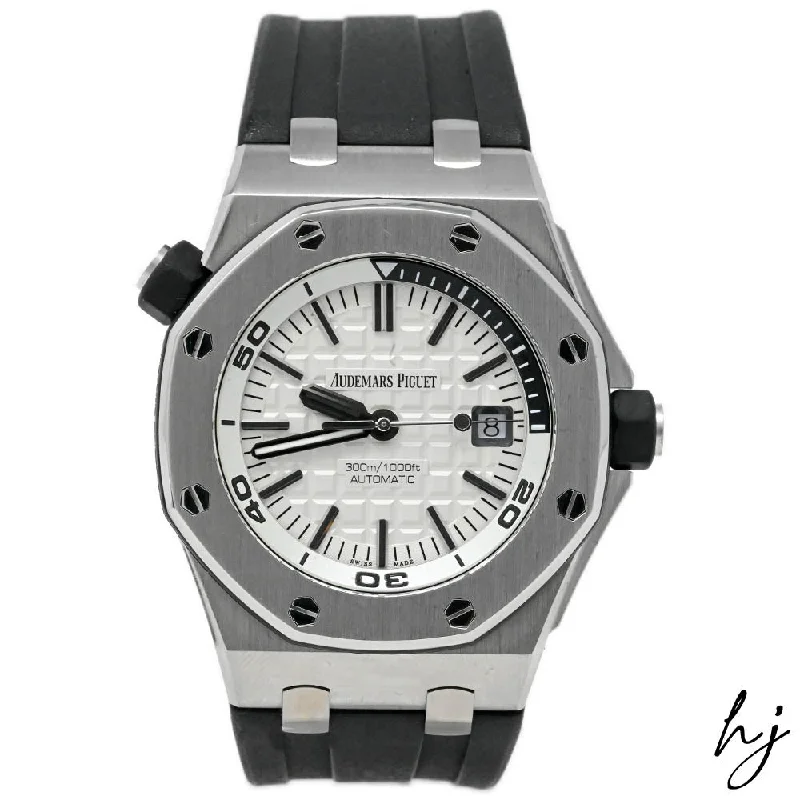 Audemars Piguet Royal Oak Offshore Diver Stainless Steel 42mm White Reference #: 15710ST.OO.A002CA.02