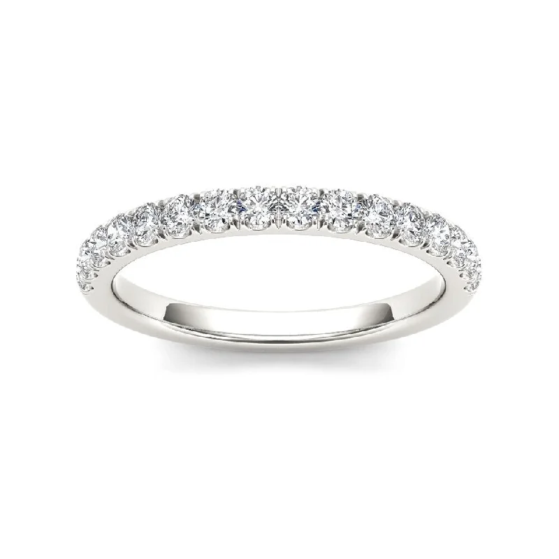 De Couer 10k White Gold 1/3ct TDW Diamond Wedding Band