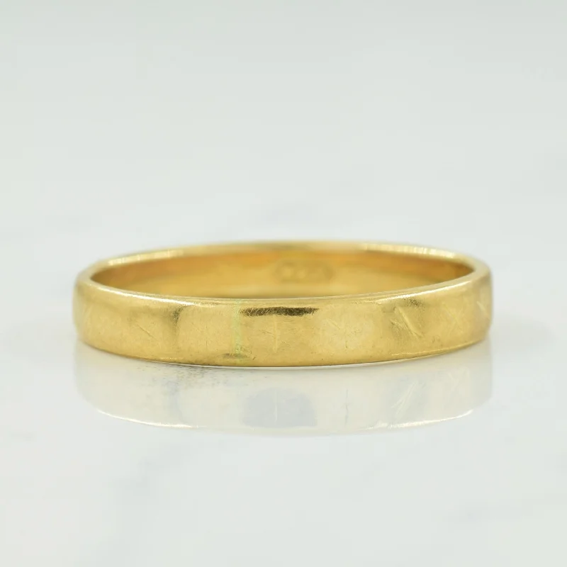 22k Yellow Gold Band | SZ 6 |