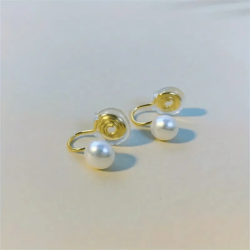 Pearl Clip on Earrings