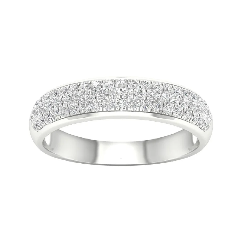 De Couer 1/2ct TDW Diamond Wedding Band in 10k White Gold