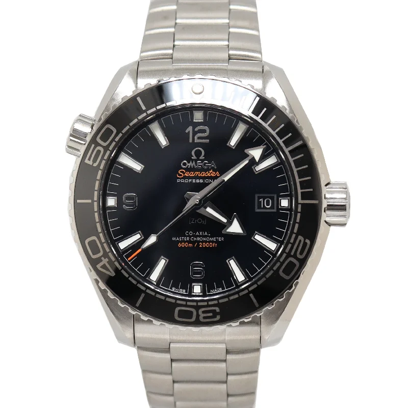 Omega Seamaster Stainless Steel 43.5mm Black Stick & Arabic Dial Watch Reference #: 215.30.44.21.01.001