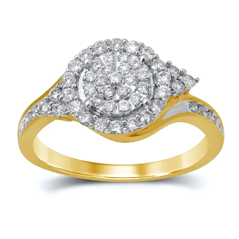 Martina 9ct Yellow Gold 0.50ct Diamond Ring