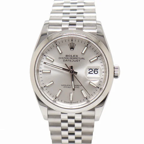 Rolex Datejust Stainless Steel 36mm Silver Stick Dial Watch Reference #: 126200