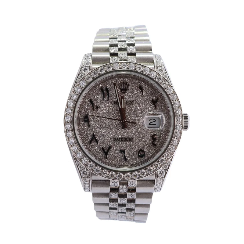 Rolex Datejust 41mm Pave Dial Watch Ref# 126300