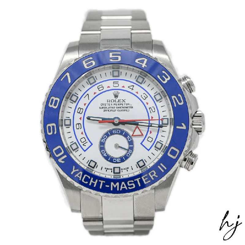 Rolex Yacht-Master II Stainless Steel 44mm White Dot Dial Watch Reference #: 116680