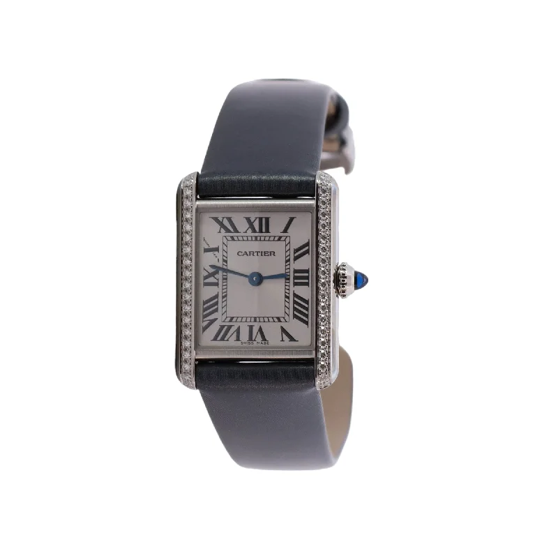 Cartier Tank Must Stainless Steel 29x22 Small Model Silver Roman Dial Watch Reference #: W4TA0016