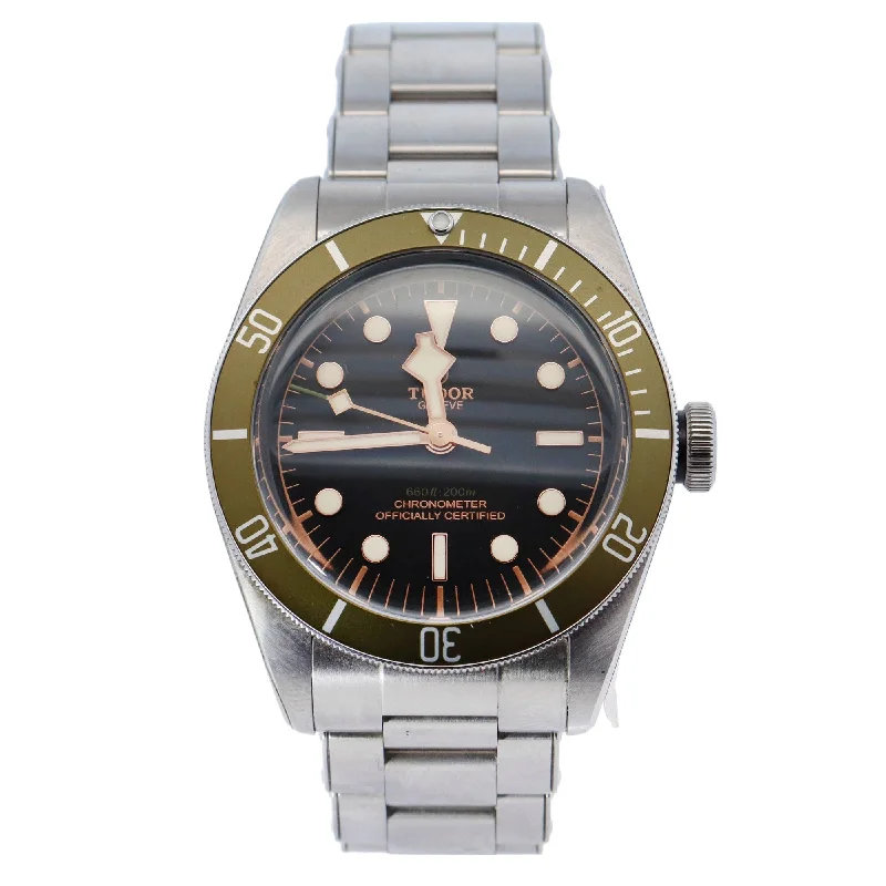 Tudor Black Bay Herritage Harrods Edition Stainless Steel 41mm Black Dot Dial Watch Reference# 79230G