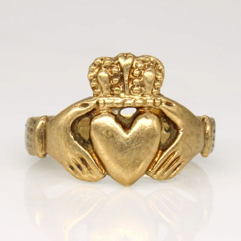 9k Yellow Gold Claddagh Ring | SZ 6 |