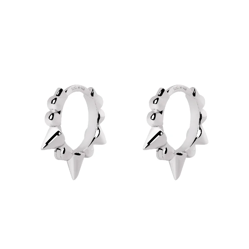 Single Rolling Silver Earrings