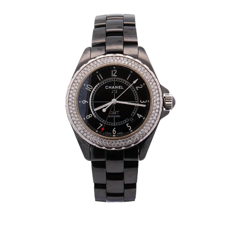 Chanel J12 41mm Black Dial Watch Ref# H3101