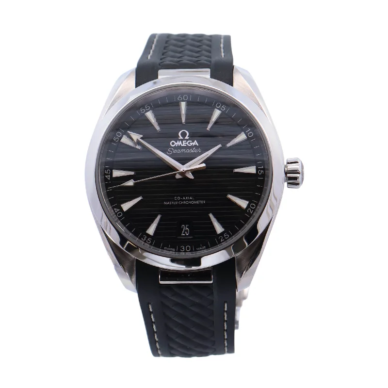 Omega Seamaster Aqua Terra Stainless Steel 41mm Black Stick Dial Watch Reference #: 220.12.41.21.01.001