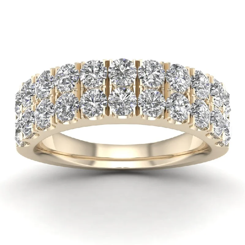 De Couer IGI Certified 1 1/2ct TDW Diamond Wedding Band - Yellow